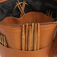 MUUD Saturn Project Bag - bőr kézimunka táska - kötéshez, horgoláshoz - 05