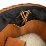 MUUD Saturn Project Bag - bőr kézimunka táska - kötéshez, horgoláshoz - 07