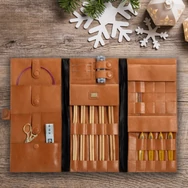 MUUD Lucy needle case - bőr kézimunka neszesszer - kötéshez, horgoláshoz - 01