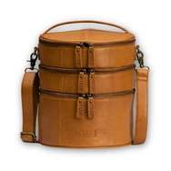 MUUD Bturn Project Bag - bőr kézimunka táska - kötéshez, horgoláshoz, hímzéshez