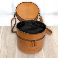 MUUD Bturn Project Bag - bőr kézimunka táska - kötéshez, horgoláshoz, hímzéshez