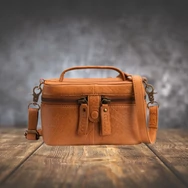 MUUD Lexi Mini Project Bag - bőr kézimunka táska - kötéshez, horgoláshoz - 03