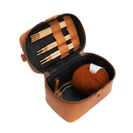 MUUD Lexi Mini Project Bag - bőr kézimunka táska - kötéshez, horgoláshoz - 06