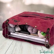 Della Q 3-in-1 Makers Bag Red - Fonaltartó Táska - sötétpiros