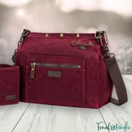 Della Q 3-in-1 Makers Bag Red - Fonaltartó Táska - sötétpiros