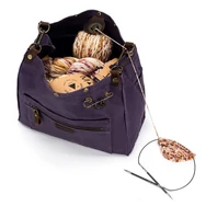 Della Q 3-in-1 Makers Bag Purple - Fonaltartó Táska - sötétlila
