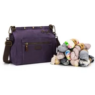 Della Q 3-in-1 Makers Bag Purple - Fonaltartó Táska - sötétlila