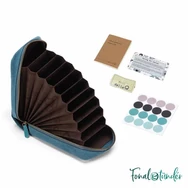 Della Q Circular Needle Case - Teal - Körkötőtű Tartó Táska - Türkiz