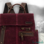 Della Q 3-in-1 Makers backpack Midi - Red - Fonaltartó Táska - sötétpiros