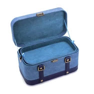 Della Q - Train Case - Indigo - Fonaltartó Táska - indigókék