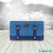 Della Q - Train Case - Indigo - Fonaltartó Táska - indigókék