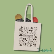 Scheepjes canvas tote bag - Fonaltartó vászon válltáska - 02