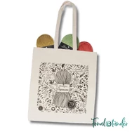 Scheepjes Organicon tote bag - fonaltartó vászon válltáska