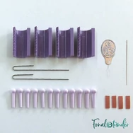 Clover Beading Loom - gyöngyszövő készlet - medál, fülbevaló, karkötő készítéséhez  - 06