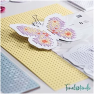 Rico Paper Embroidery Board Easter - húsvéti karton hímzősablon