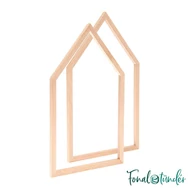 Decorative embroidery frame - House - M size - Ház alalakú hízés díszkeret