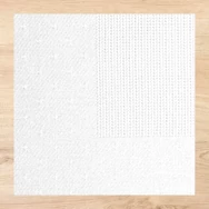 Rico Tablecloth - Cross stitch - White - 90x90cm - hímezhető kész asztalterítő