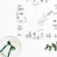 Rico Tablecloth - Cross stitch - White - 90x90cm - hímezhető kész asztalterítő