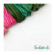Aida 14 count Fabric White - aida hímzővászon keresztszemes hímzéshez - 40x40cm