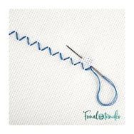 Aida 14 count Fabric Off White - aida hímzővászon keresztszemes hímzéshez - 40x40cm