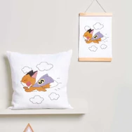 Rico poster hanging rail - for embroidery - poszter akasztó fa sín - hímzésekhez -20cm