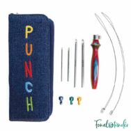 KnitPro Punch Needle Set - Vibrant - Hímzőtoll készlet - élénk színekben