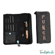 KnitPro Punch Needle Set - Earty - Hímzőtoll készlet - barna színekben - 02
