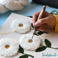 KnitPro Punch Needle Set - Earty - Hímzőtoll készlet - barna színekben - 03