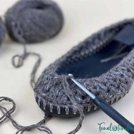 Botties Basic Soles papucs talp - horgoláshoz, kötéshez - knitting, crocheting - 41-42