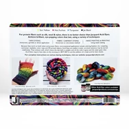 Jacquard Acid dye set - sárga, kék, lila, fekete textil és fonal festék készlet
