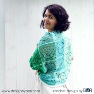 Peppermint Shrug - crochet pattern - Borsmenta Vállkendő - horgolásminta