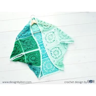 Peppermint Shrug - crochet pattern - Borsmenta Vállkendő - horgolásminta