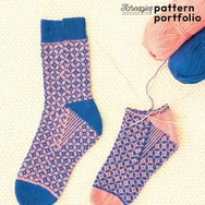Scheepjes Pattern portfolio Arcadia - 11 knitted socks patterns - zokniminták angolul