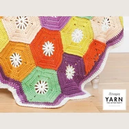 Scheepjes Hexagon Blanket - Hatszög Takaró - horgolásminta - crochet pattern