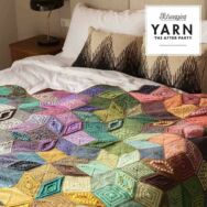 Scheepjes - Scrumptious Tiles Blanket - rombusz mintas takaró - horgolásminta - crochet pattern