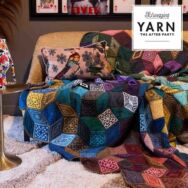 Scheepjes - Scrumptious Tiles Blanket - rombusz mintas takaró - horgolásminta - crochet pattern - 03