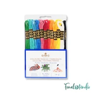 DMC Mouline Stranded Cotton thread set - Passion - hímzőfonal készlet élénk színekben