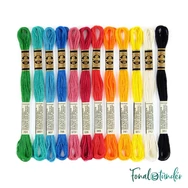 DMC Mouline Stranded Cotton thread set - Passion - hímzőfonal készlet élénk színekben