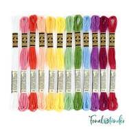 DMC Mouline Stranded Cotton thread set - Floral - hímzőfonal készlet virág színek