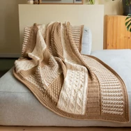Durable True Colors CAL - Cream Comfort - crocheted blanket - horgolt takaró fonalcsomag