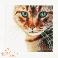 Lanarte Embroidery kit Cat - Macska - keresztszemes hímzés csomag