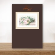 Lanarte Embroidery kit - Peonies - Bazsarózsák - keresztszemes hímzés csomag