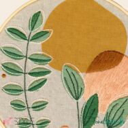 ReStyle Abstract Nature Embroidery Kit - hímzés készlet Hímzőkerettel, fonalakkal - 03