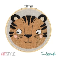 ReStyle Tiger Punch Needle Kit - Tigris hímzés készlet hímzőtollal