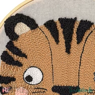 ReStyle Tiger Punch Needle Kit - Tigris hímzés készlet hímzőtollal - 03