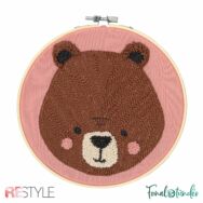 ReStyle Bear Punch Needle Kit - Mackó hímzés készlet hímzőtollal