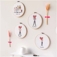 Rico Figurico - Family- embroidery kit - Család keresztszemes hímzéscsomag - 05