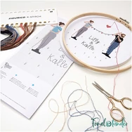 Rico Figurico - Boyfriend and Girlfriend - embroidery kit - Szereplmespár hímzéscsomag - 01