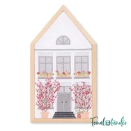 Rico Spring House - embroidery kit - keresztszemes hímzéscsomag