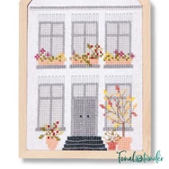 Rico Autumn House - embroidery kit - keresztszemes hímzéscsomag